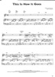 Thumbnail of First Page of This Is How It Goes sheet music by Missy Higgins