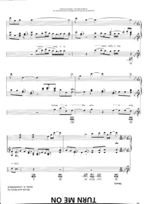 Thumbnail of first page of Turn Me On piano sheet music PDF by Norah Jones.