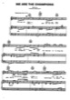 Thumbnail of First Page of We Are The Champions sheet music by Queen