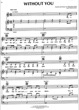 Thumbnail of First Page of Without You sheet music by Mariah Carey
