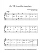 Thumbnail of First Page of Go Tell It On The Mountain (Lvl 1) sheet music by Christmas