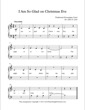 Thumbnail of First Page of I Am So Glad on Christmas Eve sheet music by Christmas