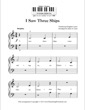Thumbnail of First Page of I Saw Three Ships sheet music by Christmas