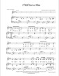 Thumbnail of First Page of I Will Serve Him sheet music by Sara Lyn Baril