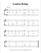 Thumbnail of First Page of London Bridge sheet music by Kids (Lvl 1)