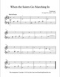Thumbnail of First Page of When The Saints Go Marching In (Lvl 1) sheet music by Traditional