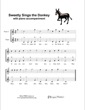 Thumbnail of First Page of Sweetly Sings the Donkey (duet) sheet music by Kids