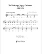 Thumbnail of First Page of We Wish You a Merry Christmas (duet) sheet music by Kids
