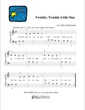 Thumbnail of First Page of Twinkle, Twinkle, Little Star sheet music by Nursery Rhyme