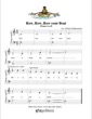 Thumbnail of First Page of Row, Row, Row your Boat (3) sheet music by Kids