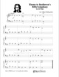 Thumbnail of First Page of Theme to Beethoven's Fifth Symphony (Lvl 1) sheet music by Kids