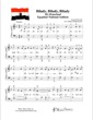 Thumbnail of First Page of Bilady / My Homeland, Egyptian National Anthem  sheet music by Kids