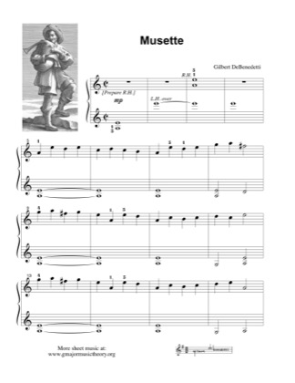 Thumbnail of first page of Musette piano sheet music PDF by Gil DeBenedetti.