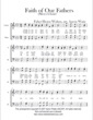Thumbnail of First Page of Faith of Our Fathers sheet music by Aaron Waite
