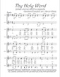 Thumbnail of First Page of Thy Holy Word sheet music by Aaron Waite