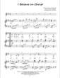 Thumbnail of First Page of I Believe in Christ sheet music by Amy Webb