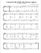 Thumbnail of First Page of I Want to Be With My Savior Again sheet music by Amy Webb