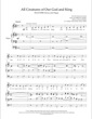 Thumbnail of First Page of All Creatures of Our God and King sheet music by Andrew Hawryluk