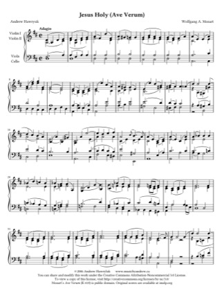 Thumbnail of first page of Jesus Holy piano sheet music PDF by Andrew Hawryluk.