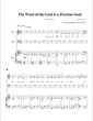 Thumbnail of First Page of The Word of the Lord is a Precious Seed sheet music by Ann Cue