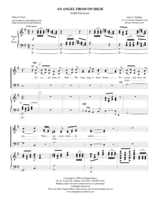 Thumbnail of first page of An Angel From On High piano sheet music PDF by Bonnie Heidenreich.