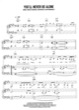 Thumbnail of First Page of You'll Never Be Alone sheet music by Anastacia