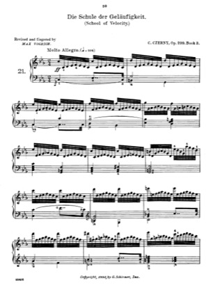 Thumbnail of first page of Book 4 (Nos.31-40) piano sheet music PDF by Czerny.