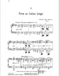 Thumbnail of First Page of From An Indian Lodge sheet music by Edward MacDowell