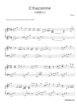 Thumbnail of First Page of Chaconne sheet music by Yiruma