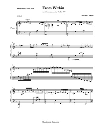 Thumbnail of first page of From Within  piano sheet music PDF by Michel Camilo.