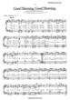 Thumbnail of First Page of Good Morning Good Morning  sheet music by The Beatles
