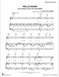 Thumbnail of First Page of Hello Again  sheet music by The Jazz Singer
