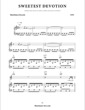 Thumbnail of First Page of Sweetest Devotion sheet music by Adele
