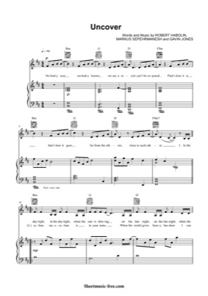 Thumbnail of first page of Uncover  piano sheet music PDF by Zara Larsson.