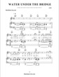 Thumbnail of First Page of Water Under The Bridge  sheet music by Adele