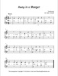 Thumbnail of First Page of Away in a Manger (3) sheet music by Christmas