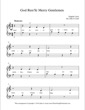 Thumbnail of First Page of God Rest Ye Merry Gentlemen (4) sheet music by Christmas