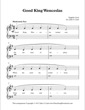 Thumbnail of First Page of Good King Wenceslas (Kids Lvl 2) sheet music by Christmas