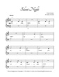 Thumbnail of First Page of Silent Night (Kids) sheet music by Christmas