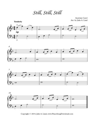 Thumbnail of first page of Still, Still, Still piano sheet music PDF by Christmas.