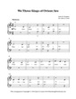 Thumbnail of First Page of We Three Kings of Orient Are (Kids Lvl 1) sheet music by Christmas