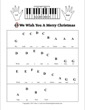 Thumbnail of First Page of We Wish You A Merry Christmas (Kids Pre-staff) sheet music by Christmas