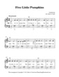 Thumbnail of First Page of Five Little Pumpkins sheet music by Halloween