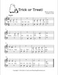 Thumbnail of First Page of Trick or Treat sheet music by Kids Halloween