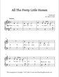 Thumbnail of First Page of All The Pretty Little Horses sheet music by Kids Traditional
