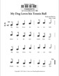 Thumbnail of First Page of My Dog Loves his Tennis Ball sheet music by Kids (Pre Staff)