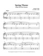 Thumbnail of First Page of Spring Theme (simplified) sheet music by Kids (Lvl 2)