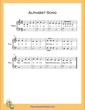 Thumbnail of First Page of Alphabet Song Very Easy  (C Major) sheet music by English Alphabet