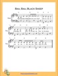 Thumbnail of First Page of Baa Baa Black Sheep  (A Major) sheet music by Nursery Rhyme