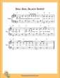 Thumbnail of First Page of Baa Baa Black Sheep  (C Major) sheet music by Nursery Rhyme